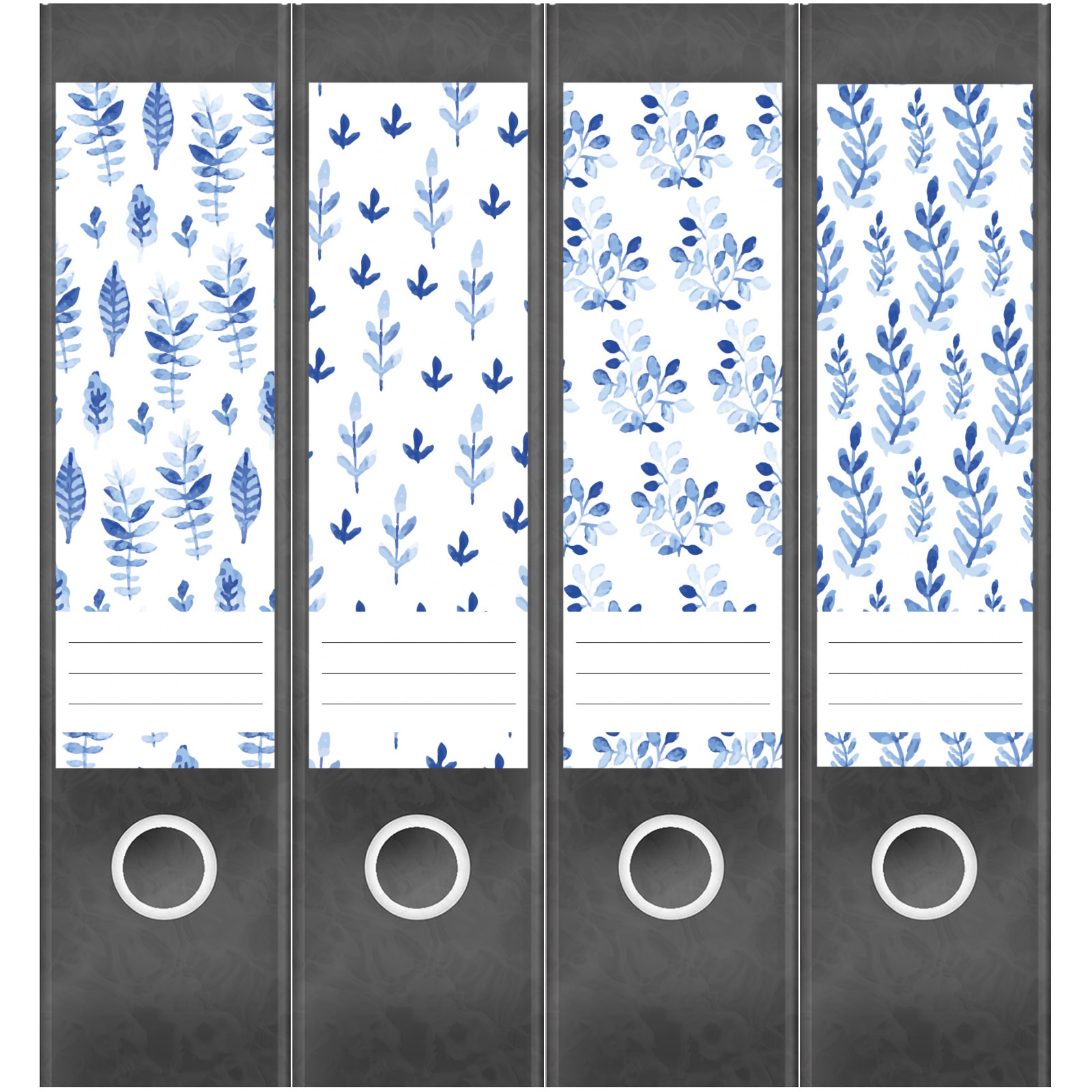 Etiketten für Ordner | Deko 20 Muster Mix | 4 breite Aufkleber für Ordnerrücken | Selbstklebende Design Ordneretiketten Rückenschilder